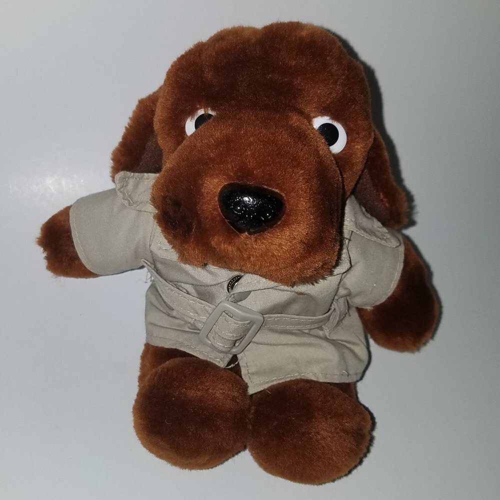 VTG McGruff the Crime Dog Plush 1989 Commonwealth 8" Brown Stuffed Animal Jacket